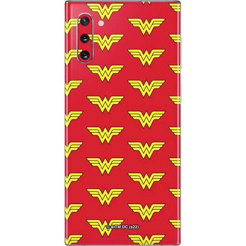 DC Comics Wonder Woman Logo Pattern Galaxy Note 10 Skin